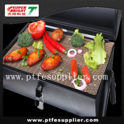 TV Product PTFE Non-stick cook mesh black oblong mat